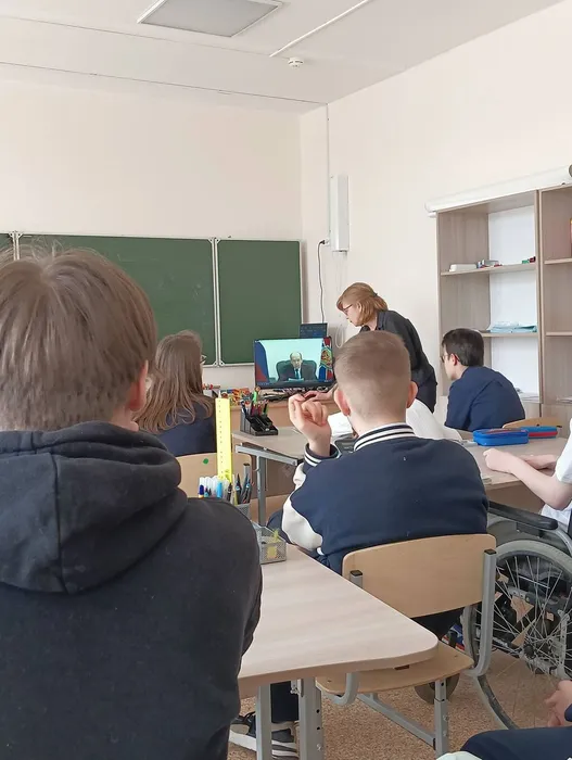 Обучающиеся 7А  и 8А класса