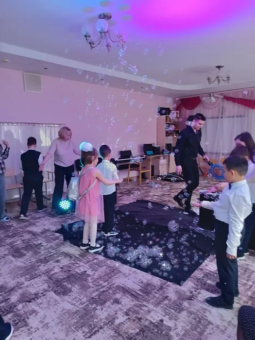 Шоу мыльных пузырей