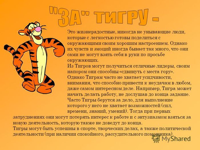 за тигру